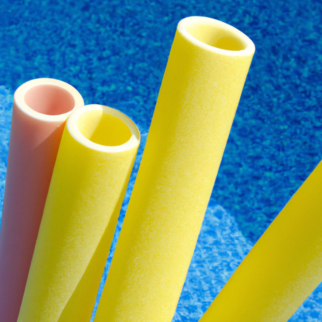 Durable pool noodles from Alcot Plastics Ltd. in Guelph, ON