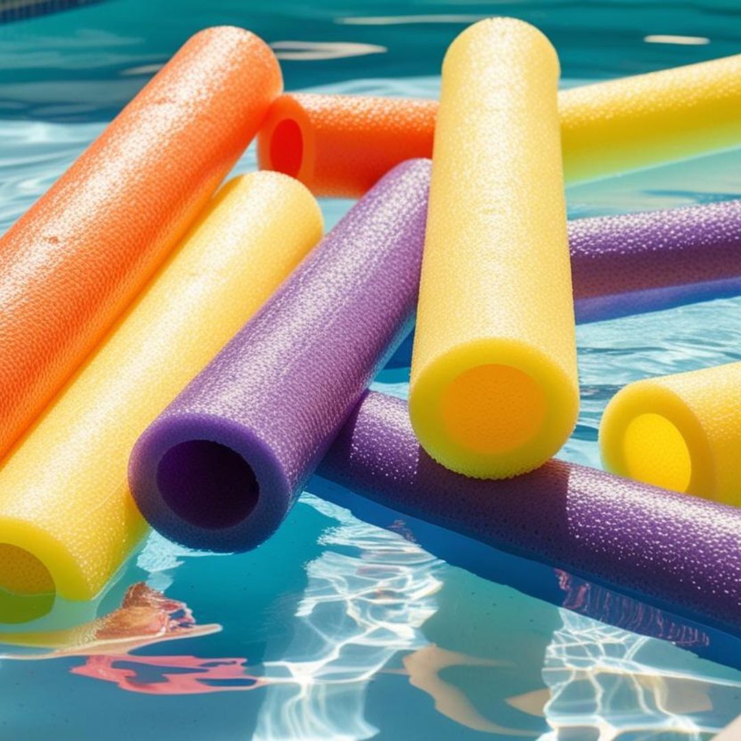 Flexible and buoyant pool noodles from Alcot Plastics Ltd. in Guelph, Ontario