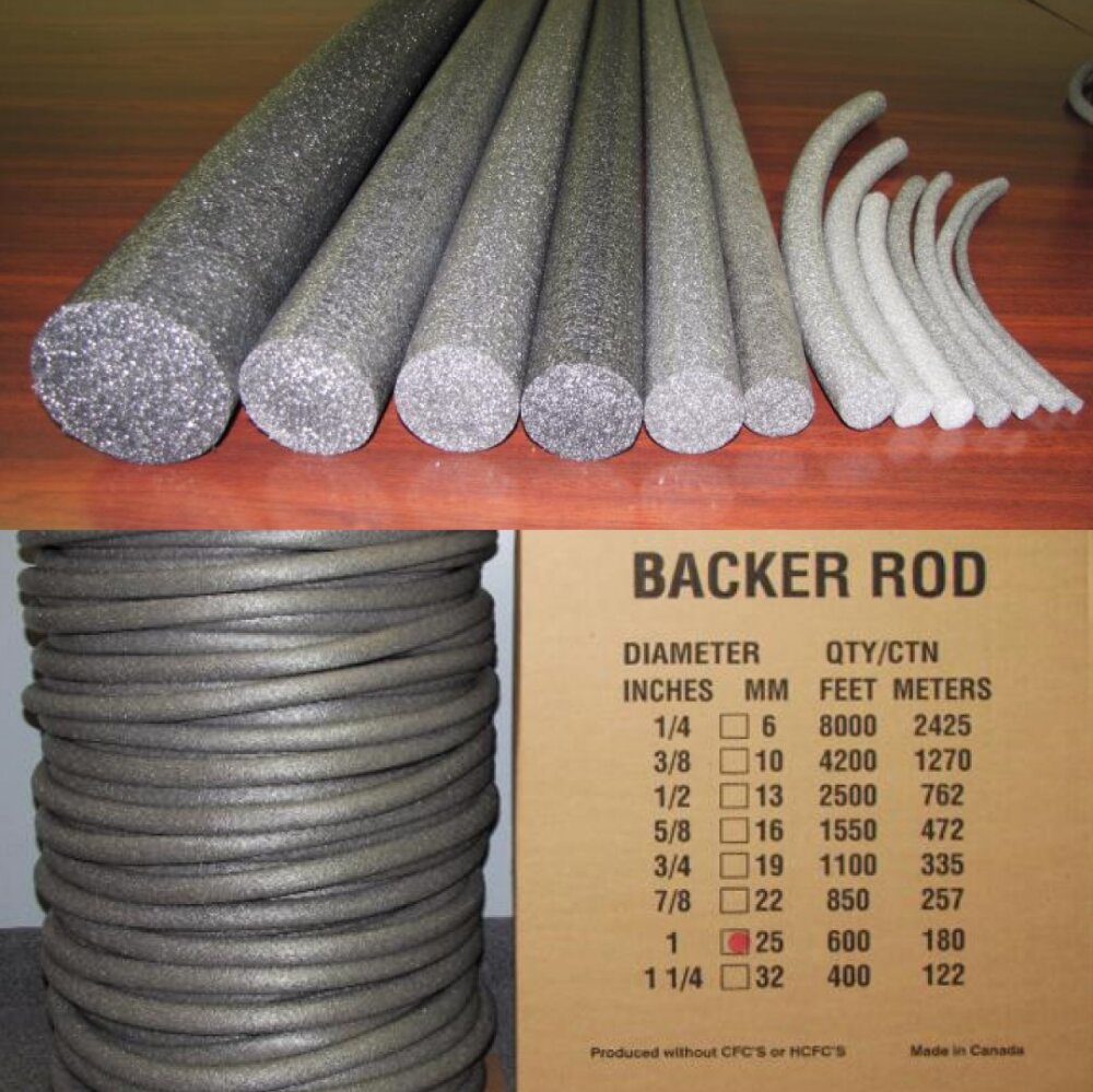 Flexible and durable backer rods from Alcot Plastics Ltd. in Guelph, Ontario